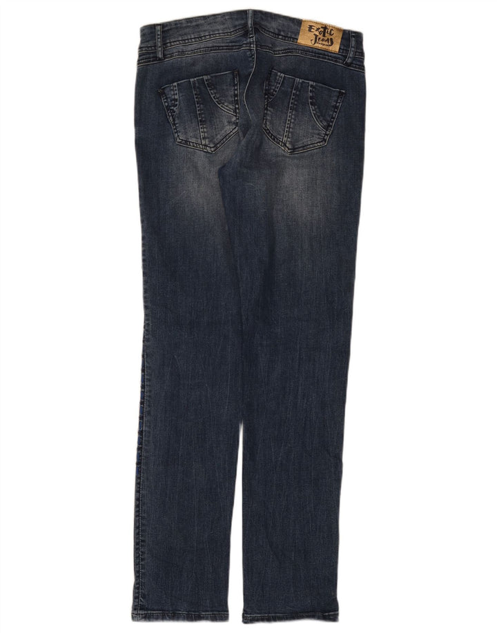 Jeans slim grafici da donna Desigual W30 L31 cotone blu