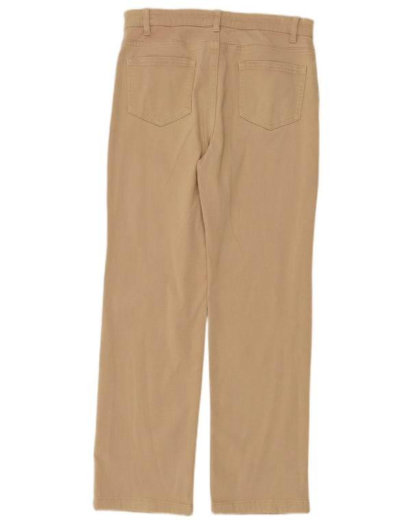 Pantaloni casual dritti da donna Marks & Spencer UK 12 medi W30 L28 Beige