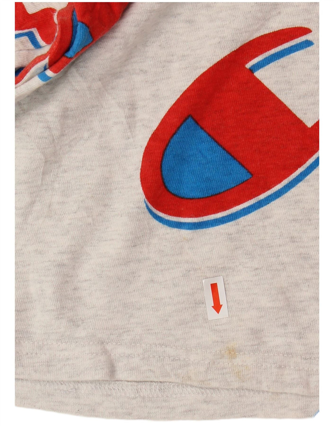 T-shirt grafica corta da donna CHAMPION Reverse Weave Crop UK 16 grande grigio