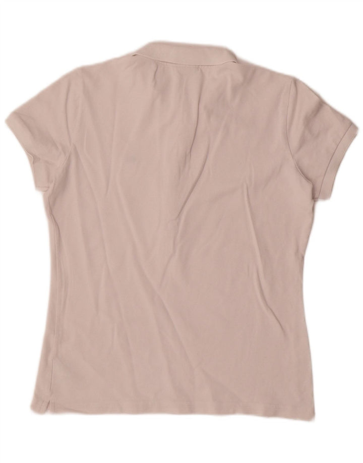 Polo da donna Lacoste taglia 42 grande in cotone bianco