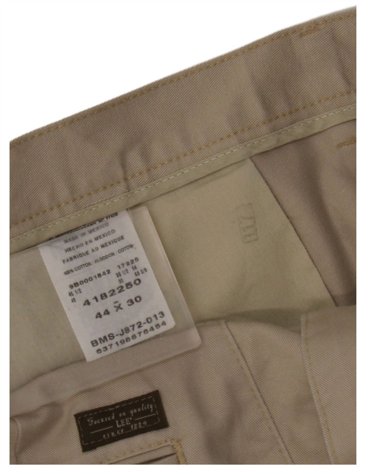 Pantaloni chino dritti da uomo LEE W44 L27 in cotone beige