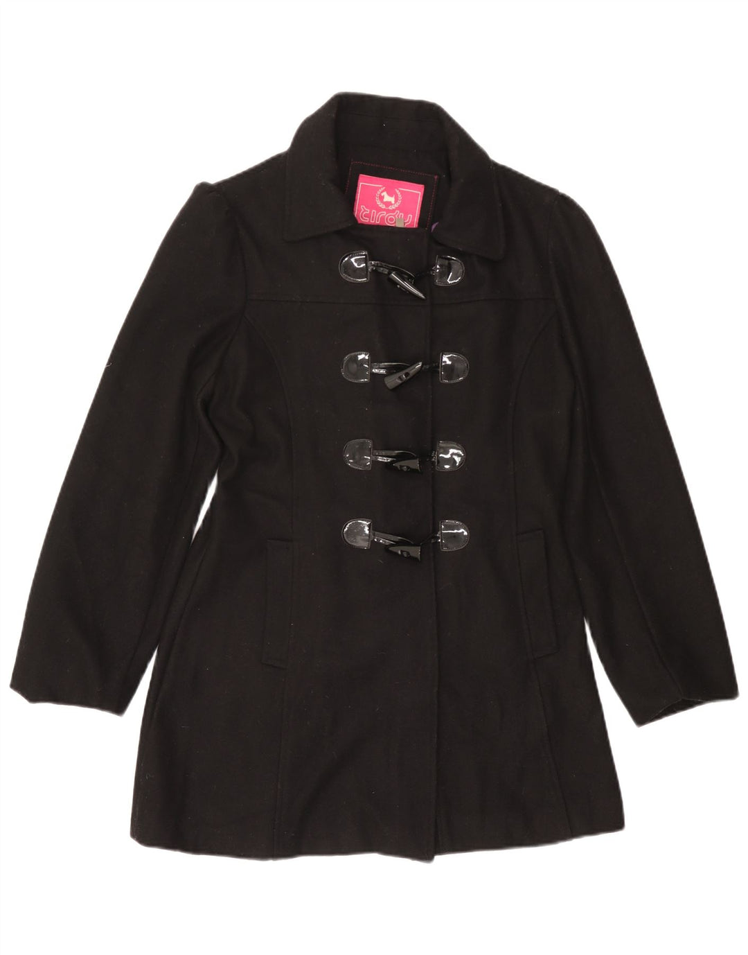 Montgomery da donna Tirdy UK 16 grande lana nera