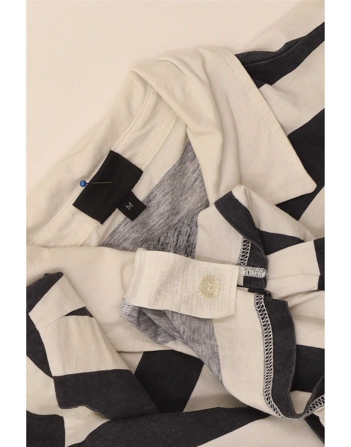 Polo Uomo Trussardi Cotone Rigato Medio Bianco