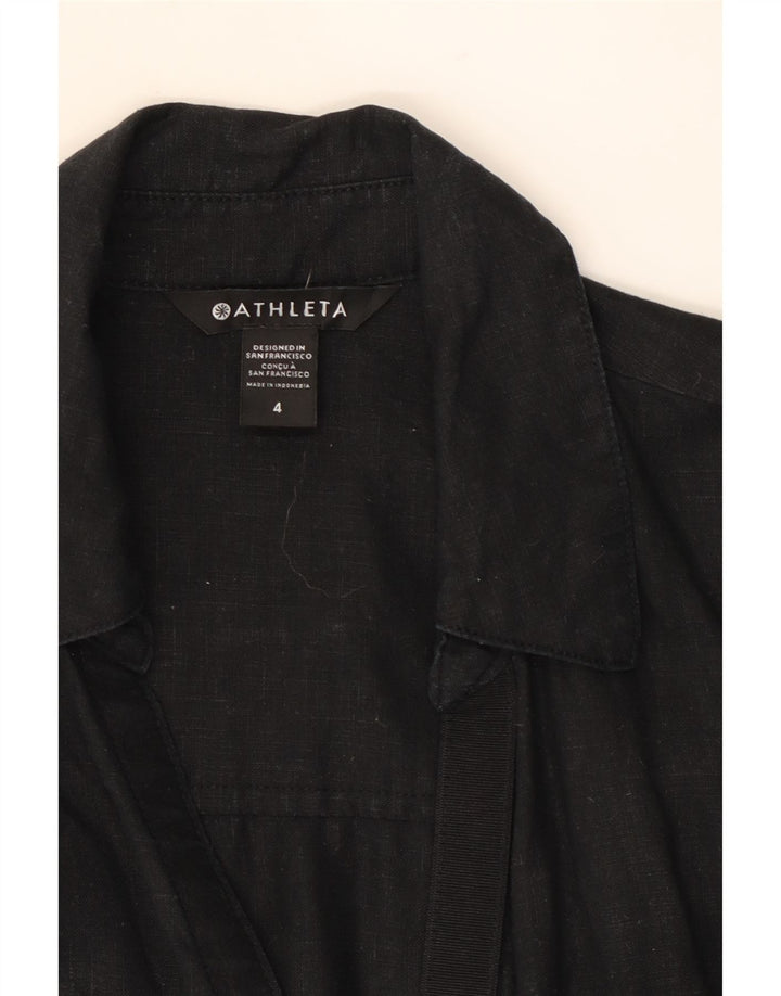 ATHLETA Womens Wrap Dress US 4 Small Black Vintage Athleta and Second-Hand Athleta from Messina Hembry 
