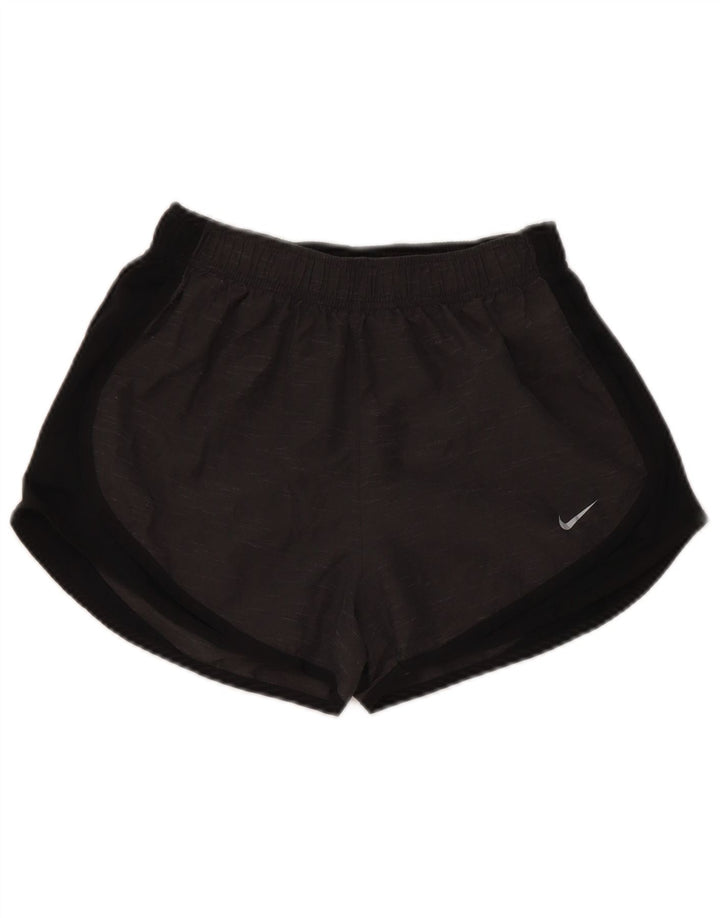 Pantaloncini sportivi Nike da donna UK 8 Small Grigio Colourblock in poliestere