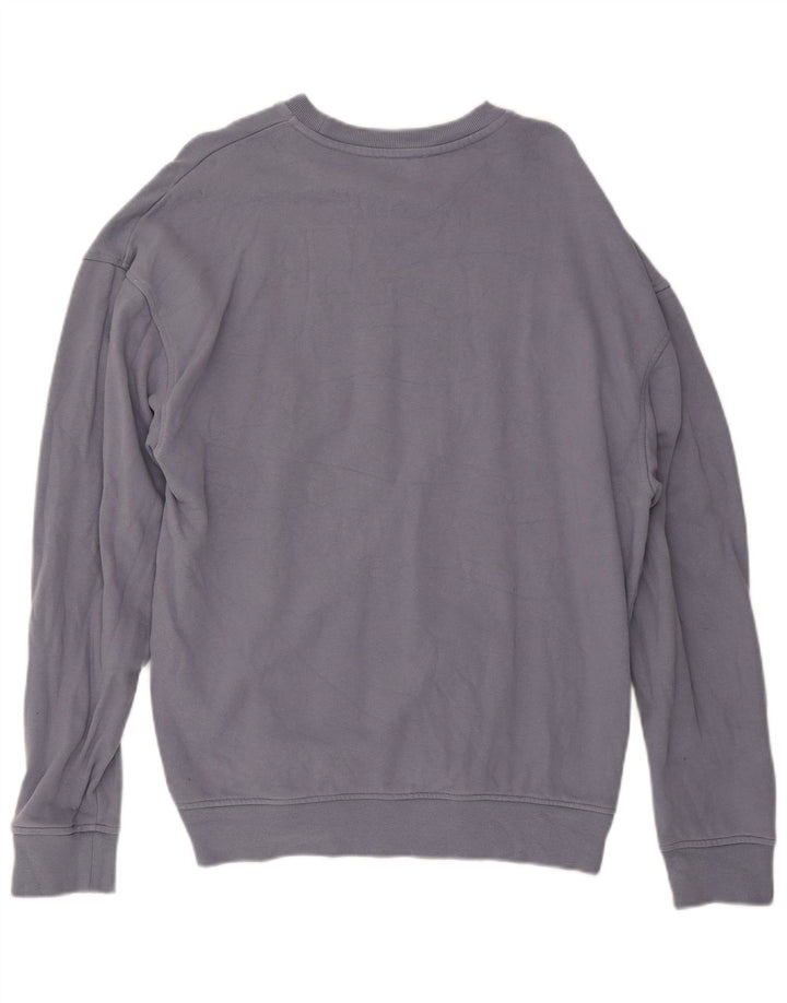 REISS Felpa da uomo Maglione grande in cotone blu