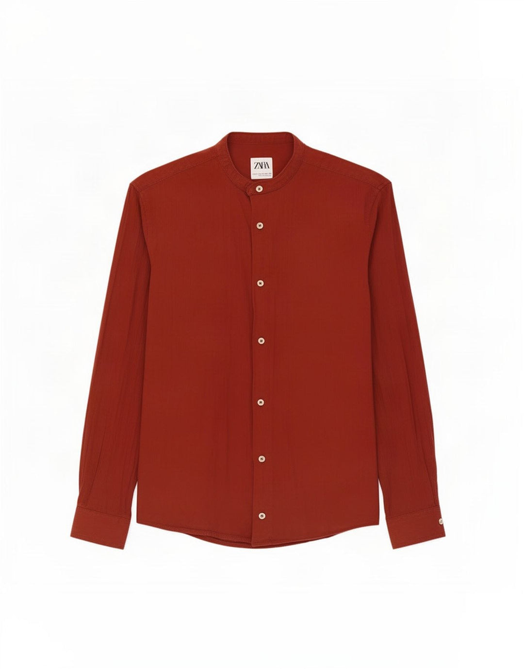 Camicia Zara da uomo dalla vestibilità rilassata piccola marrone