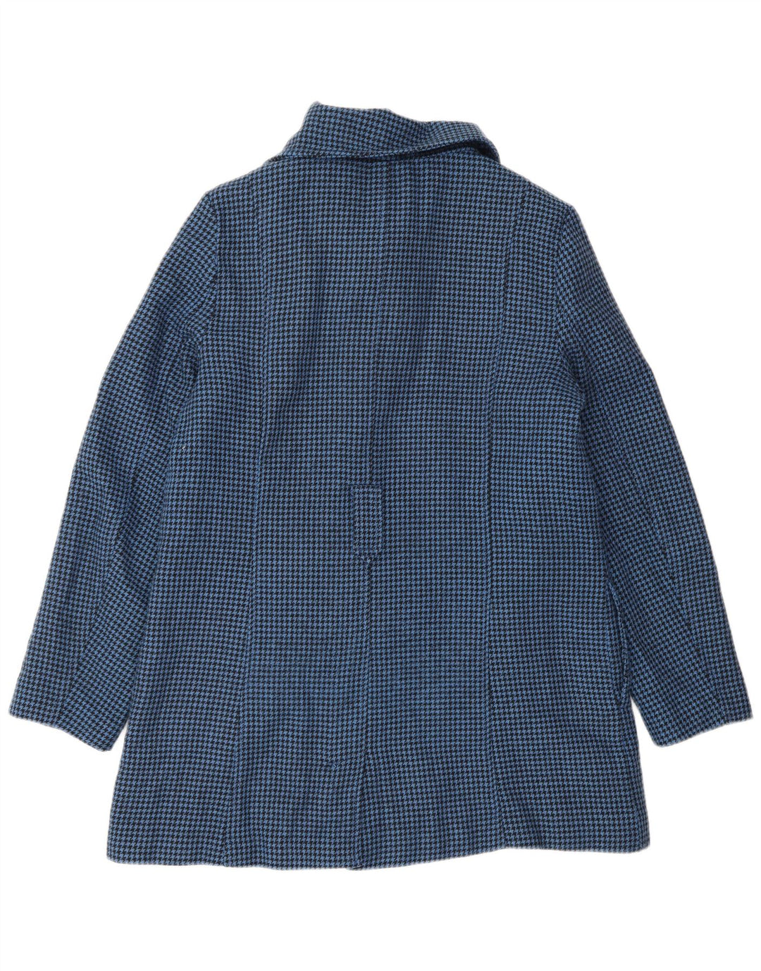 Cappotto doppiopetto da donna LEVI'S UK 16 Lana pied de poule blu grande