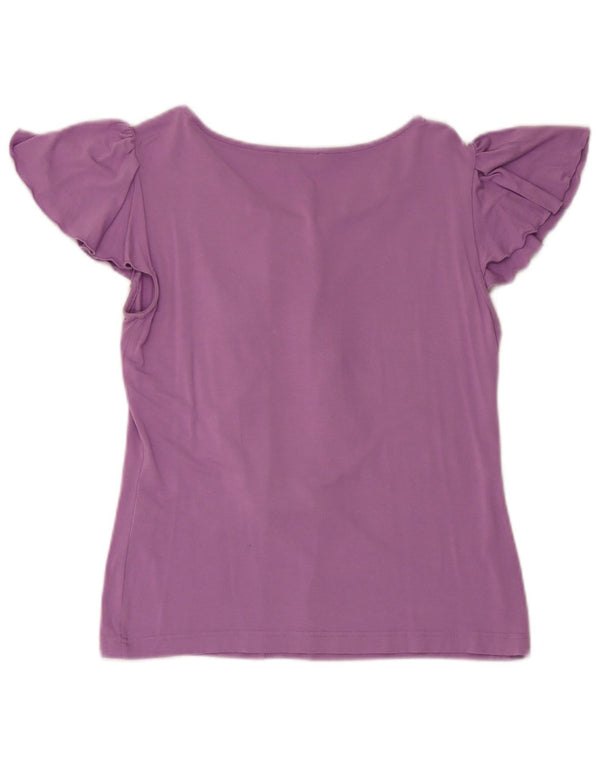 Luisa Spagnoli Womens T-Shirt Top UK 14 Large Purple