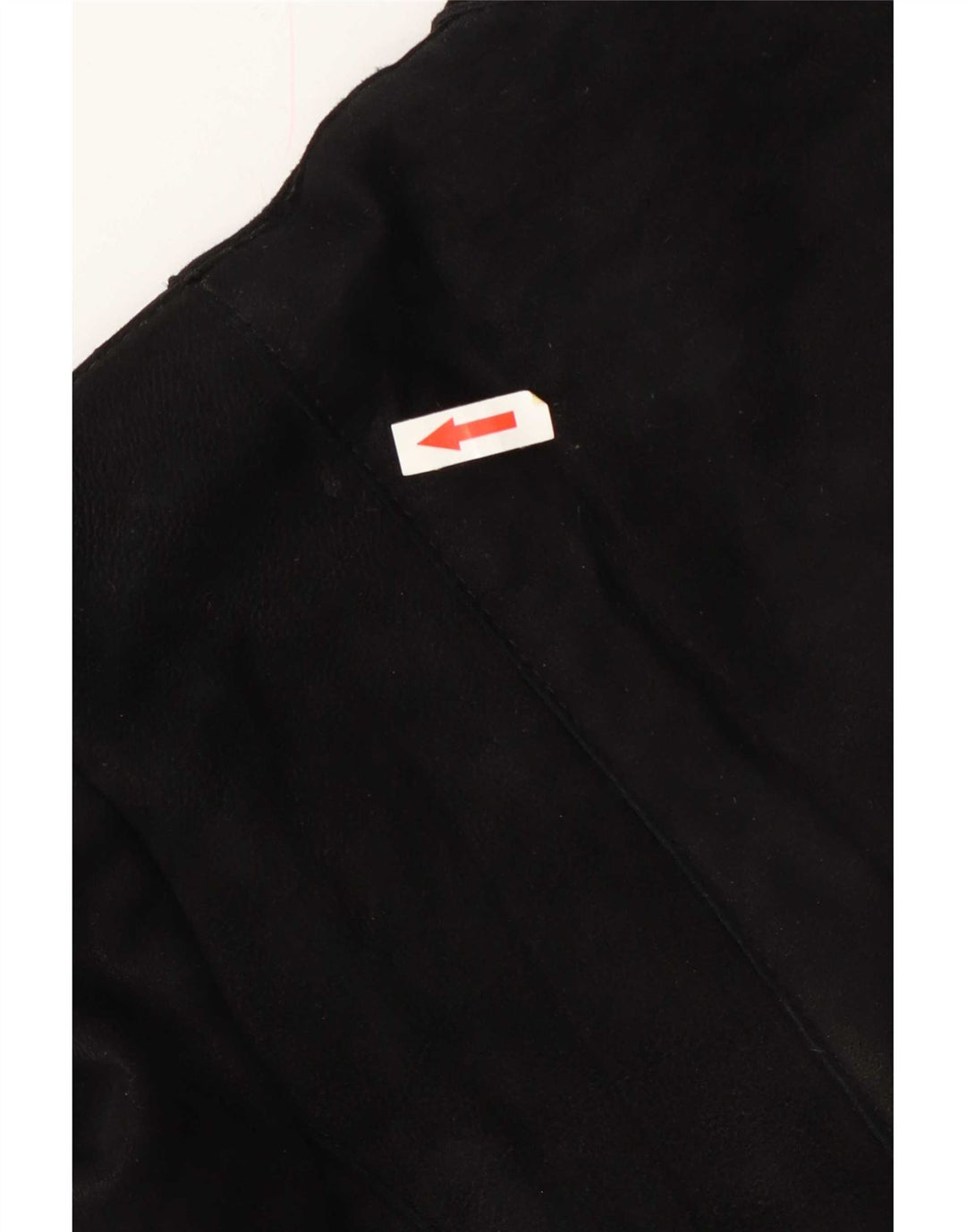 Giacca in shearling vintage da donna IT 46 grande nera