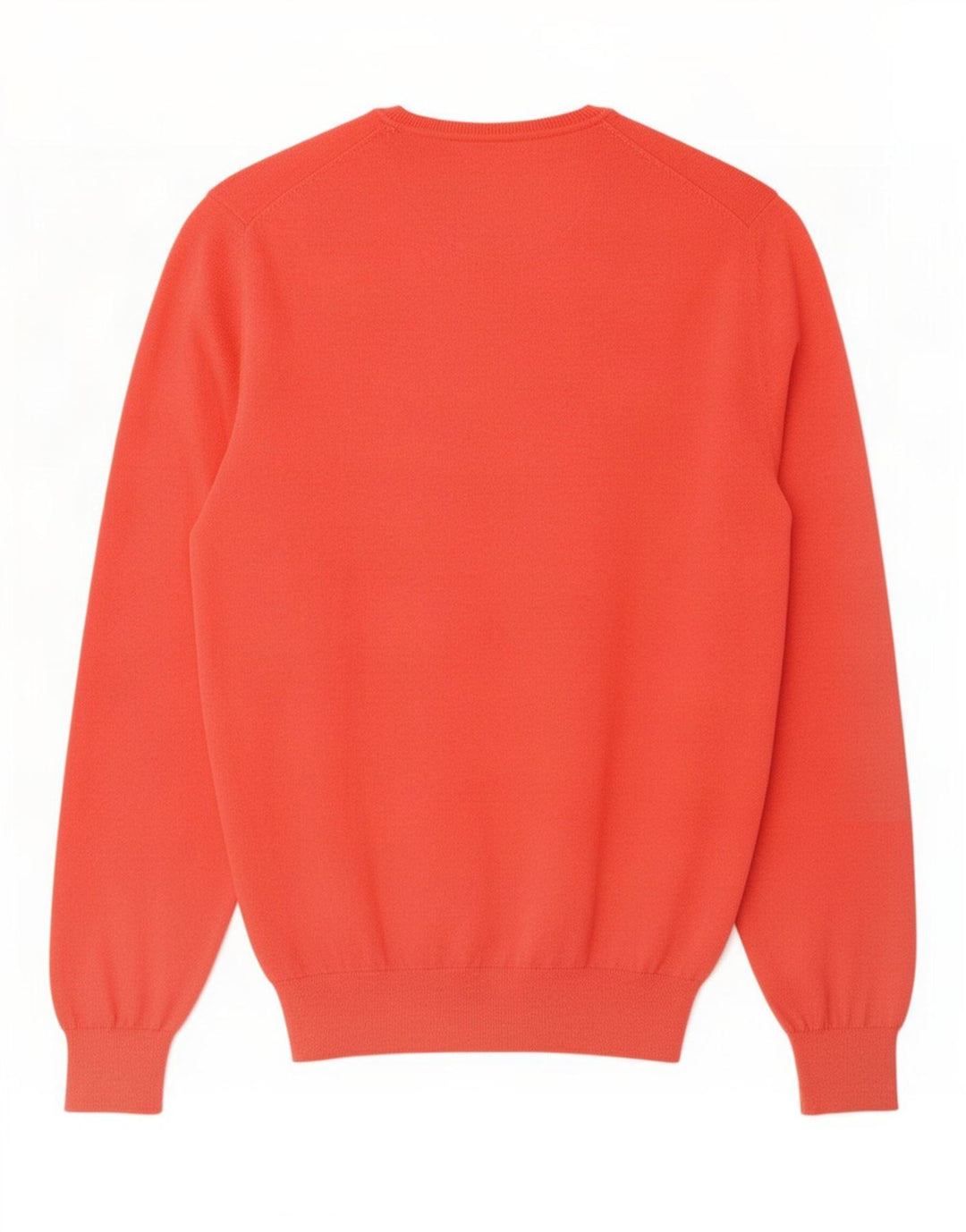 Massimo Dutti Maglione da uomo con scollo a V grande cotone rosso