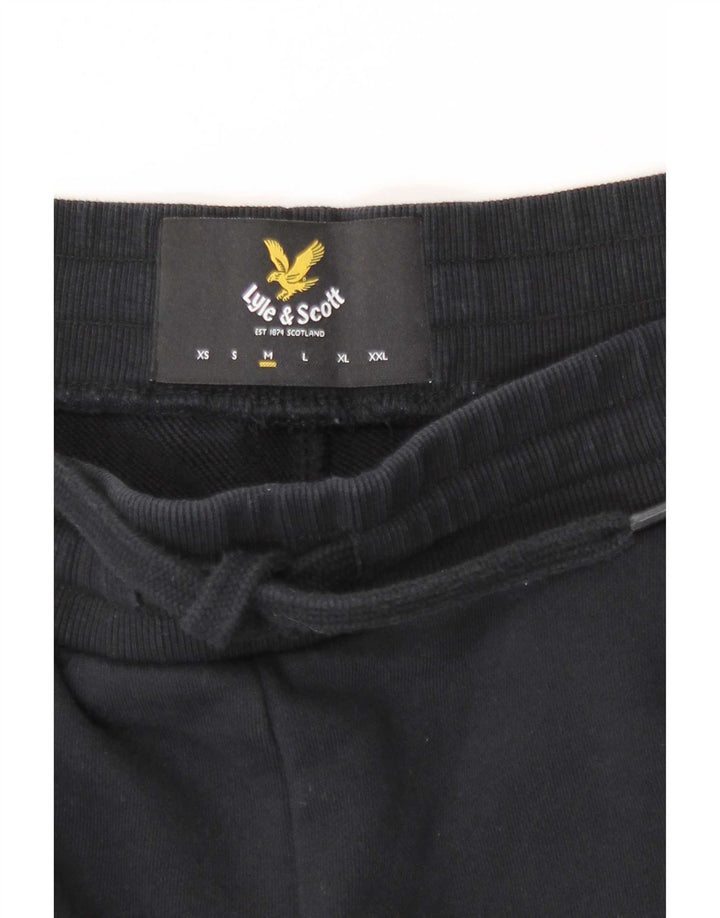 Pantaloni da tuta da uomo Lyle & Scott Joggers medio cotone nero