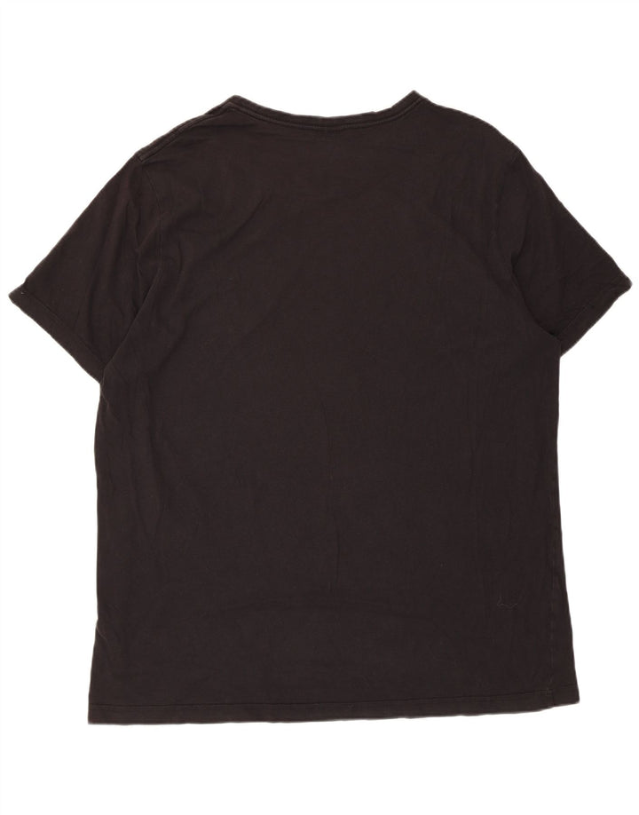T-shirt grafica da uomo Puma Top XL in cotone nero