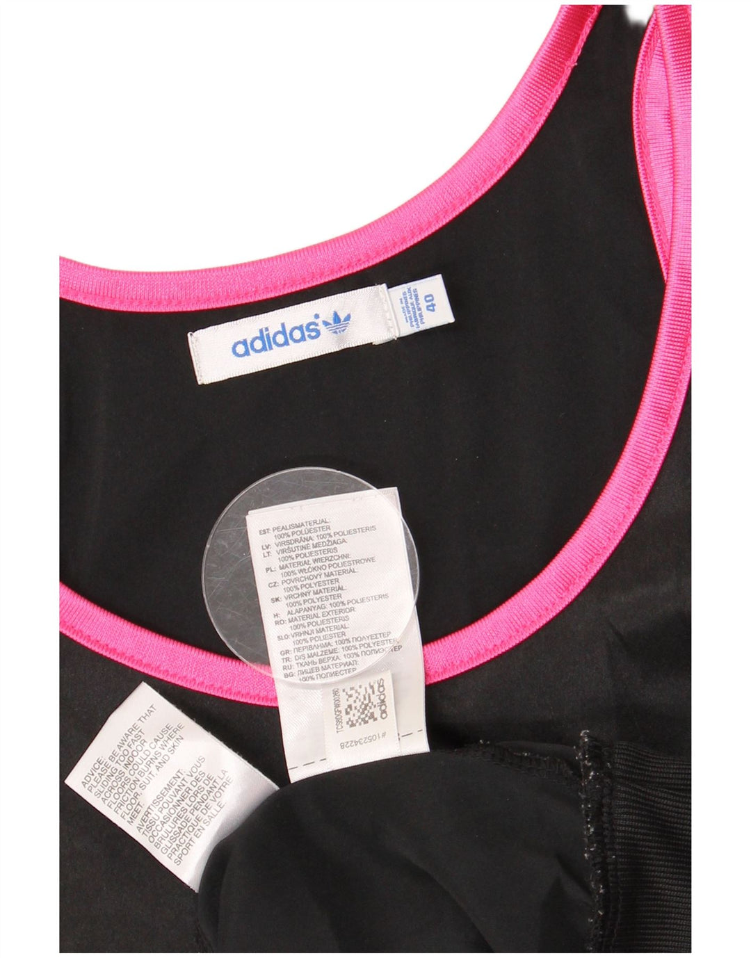 Canotta grafica da donna Adidas EU 40 medio nero poliestere