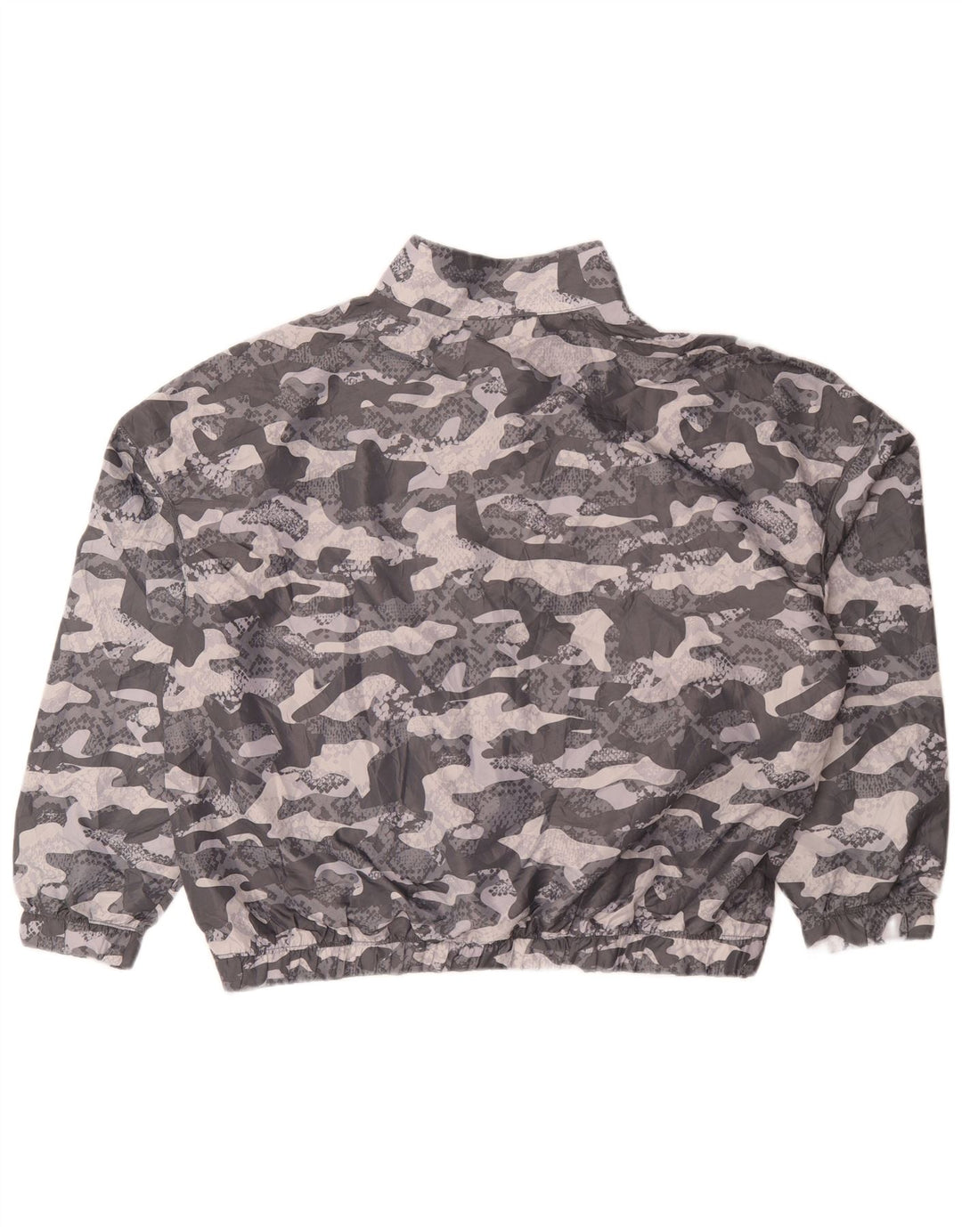 Top da tuta pullover oversize da donna Reebok UK 16 Large Grey Camouflage