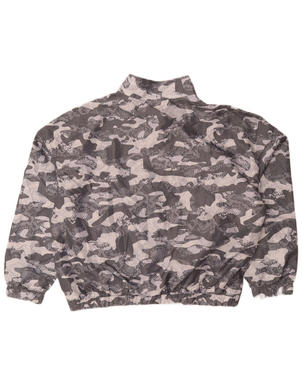 Top da tuta pullover oversize da donna Reebok UK 16 Large Grey Camouflage
