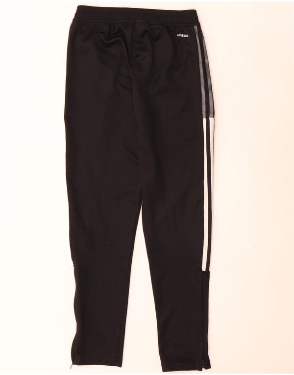 Pantaloni della tuta Adidas Aeroready da ragazzo 11-12 anni in poliestere nero
