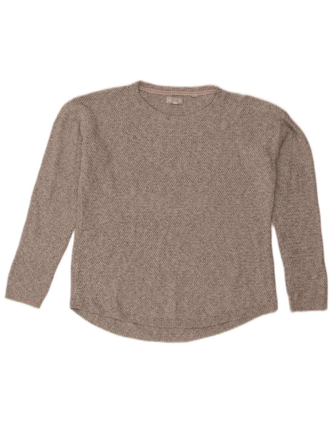 Maglione maglione oversize con scollo a barca da donna Fat Face UK 10 piccolo cotone grigio