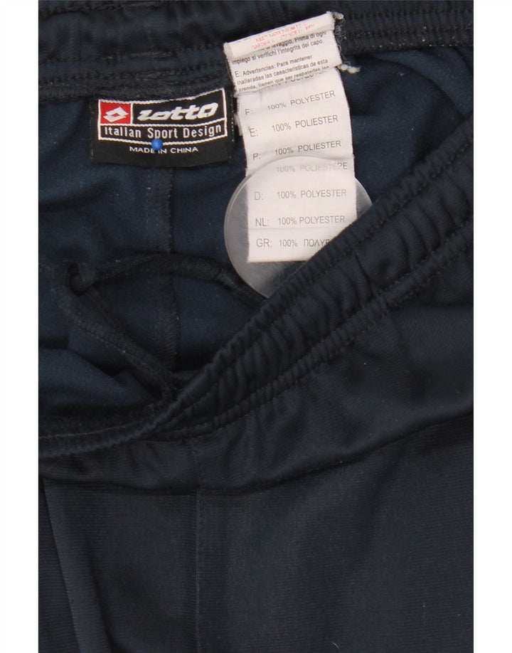 Pantaloni da tuta da uomo Lotto Grandi in poliestere blu navy