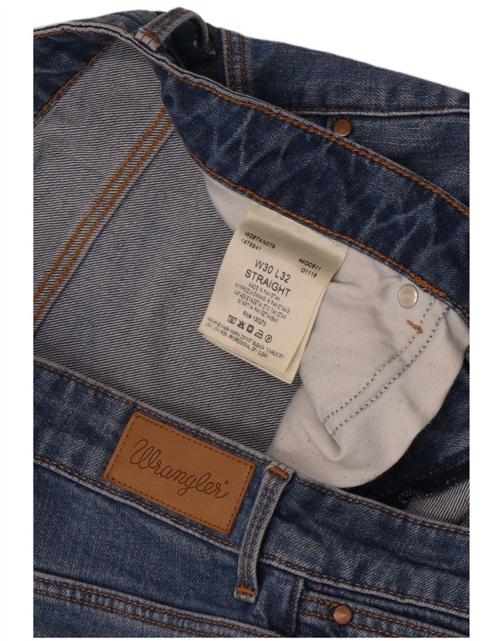 Jeans dritti da donna Wrangler W30 L32 cotone blu