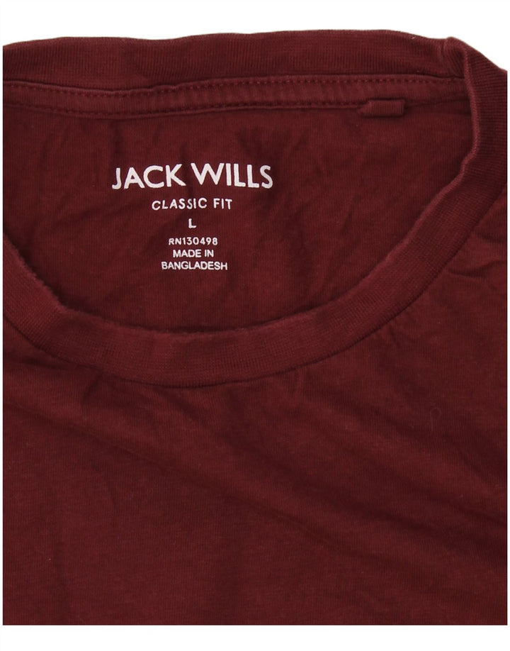 JACK WILLS T-shirt da uomo dalla vestibilità classica, grande, marrone