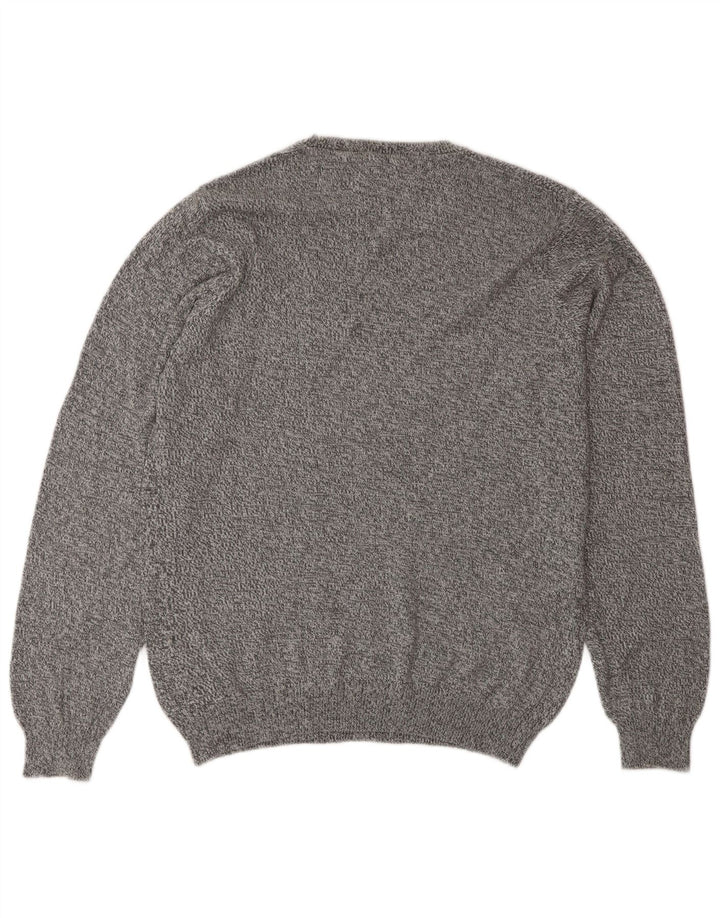 Maglione maglione girocollo da uomo Marks & Spencer piccolo grigio screziato