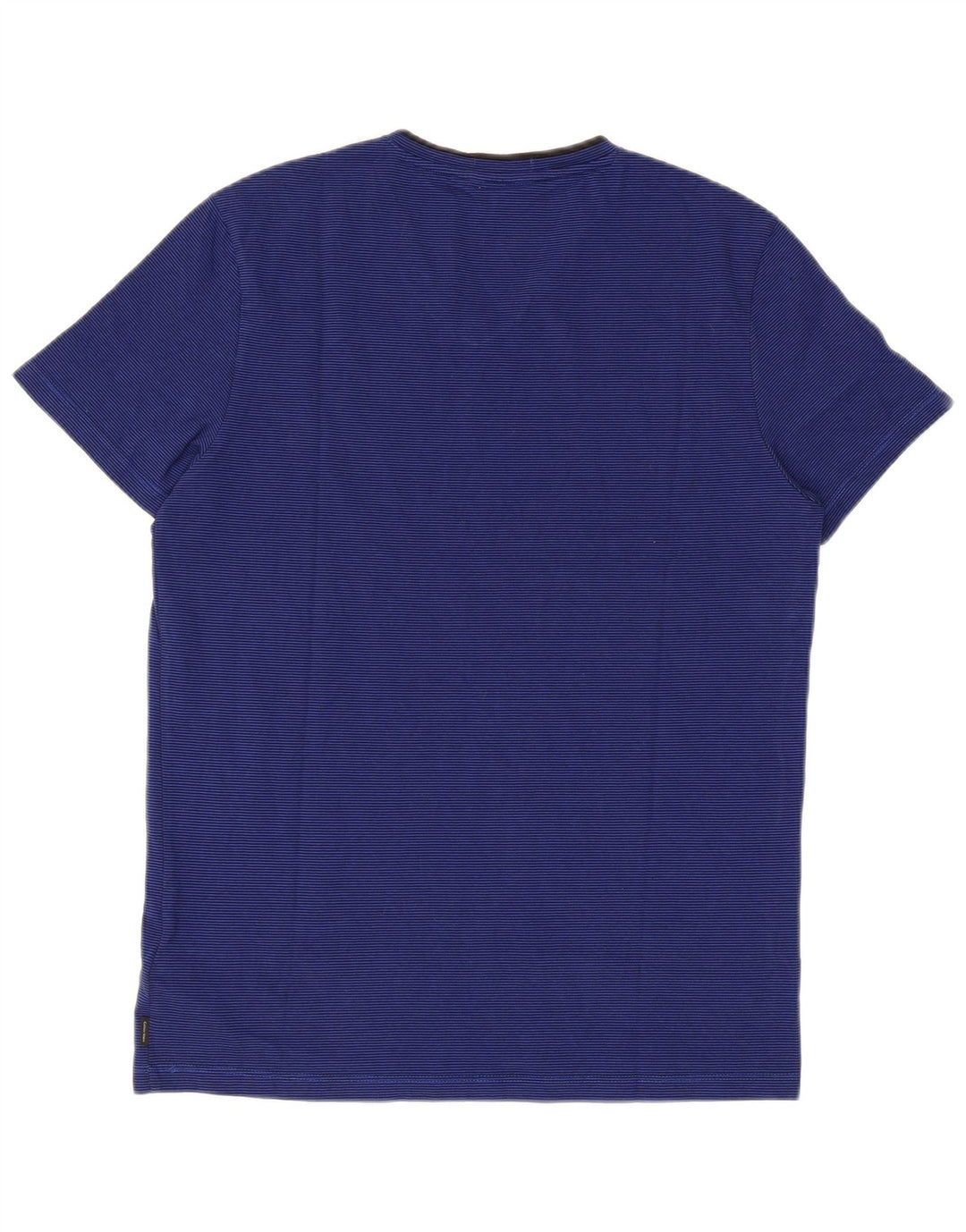 Calvin Klein - T-shirt regolare da uomo a maniche corte, piccola, a righe blu navy