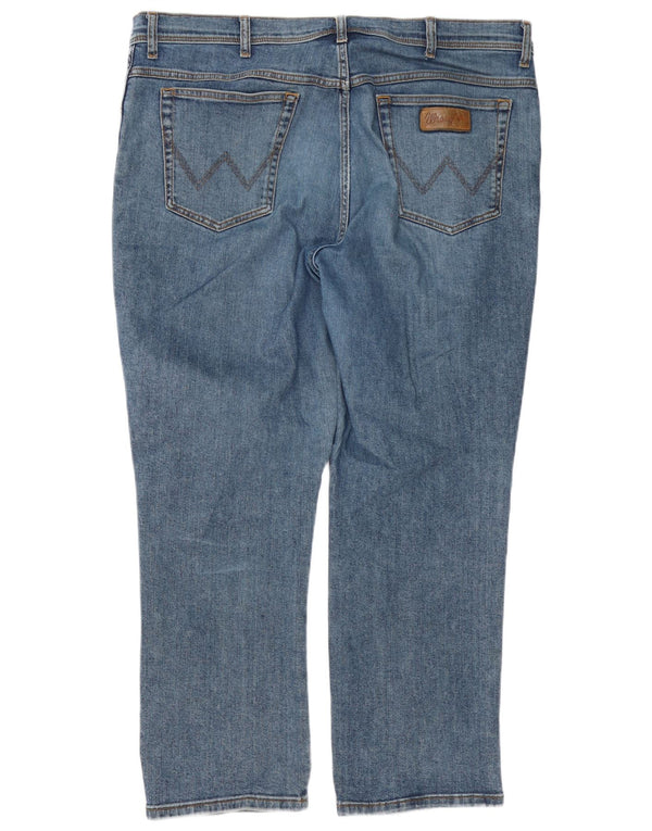 Jeans dritti da uomo Wrangler Texas W42 L30 cotone blu