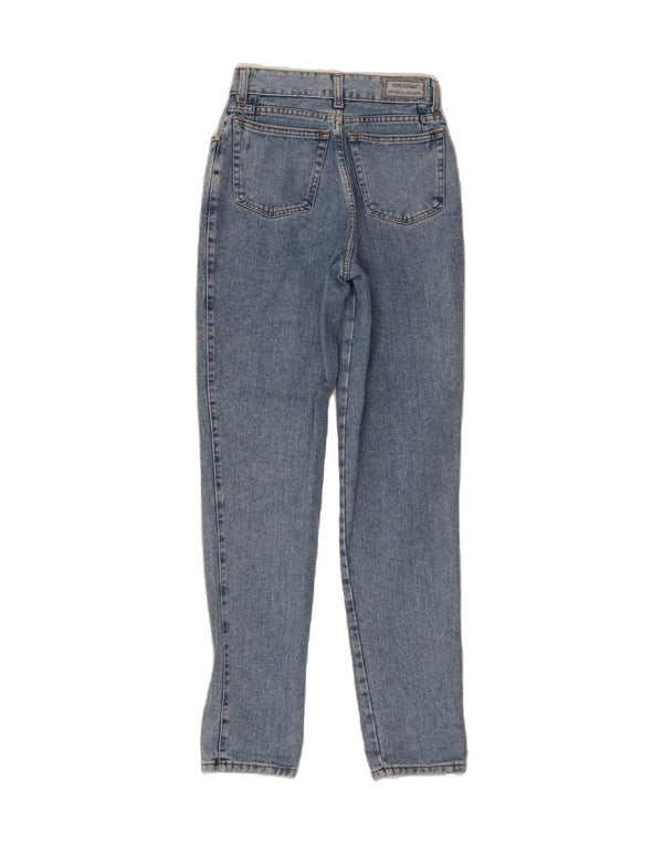 FENDISSIME Womens High Waist Jeans W27 L31 Blue Cotton 90s
