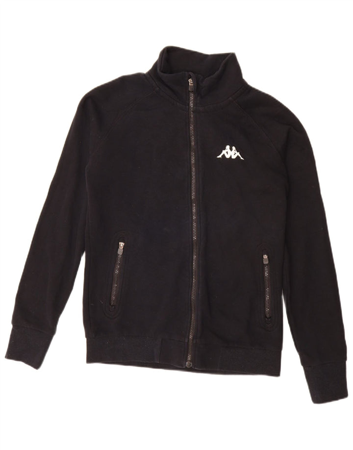 Giacca da tuta da donna Kappa UK 16 grande cotone nero