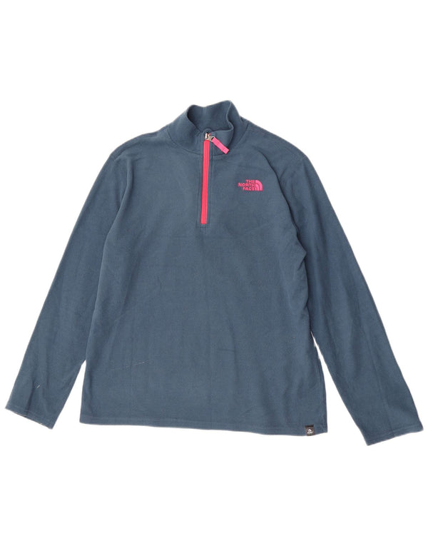 Maglione in pile The North Face per ragazze con zip e collo 13-14 anni XL blu poliestere