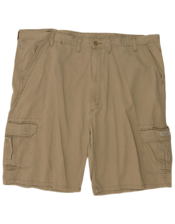 Pantaloncini cargo da uomo Wrangler W46 3XL cotone kaki