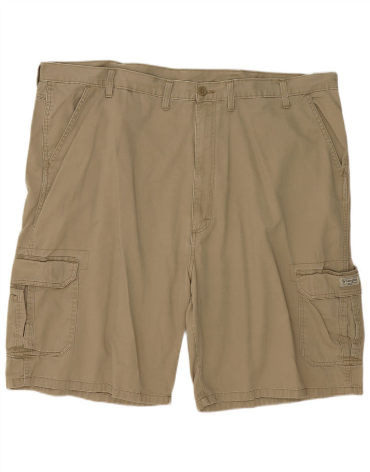 Pantaloncini cargo da uomo Wrangler W46 3XL cotone kaki