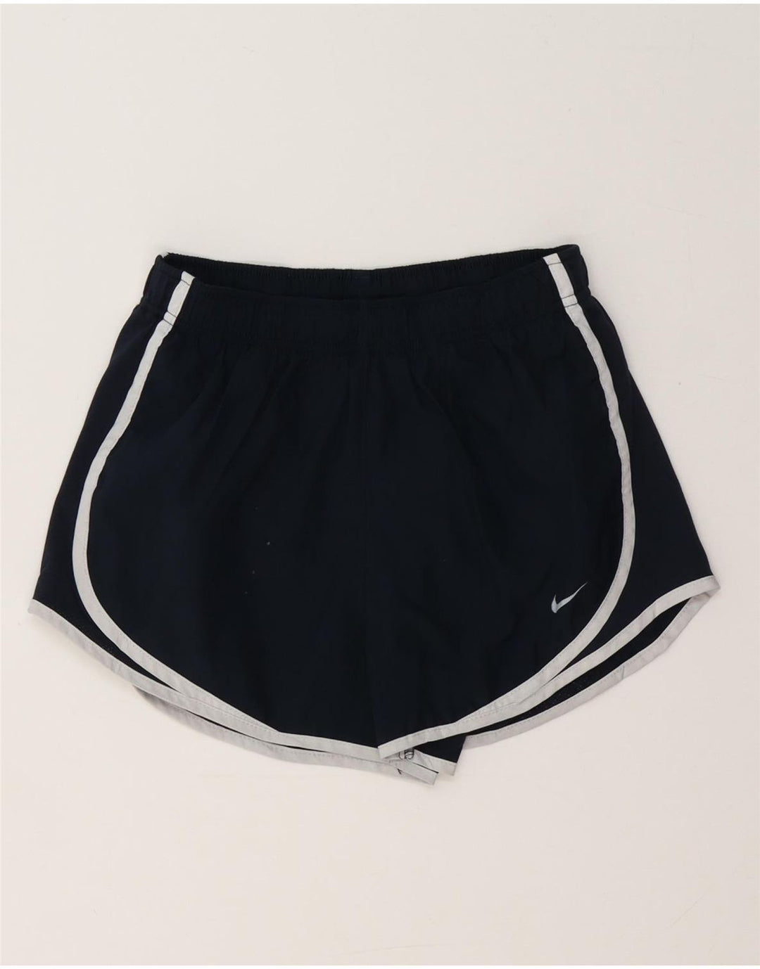 Pantaloncini sportivi Nike Dri Fit da donna UK 8 Small in poliestere blu navy