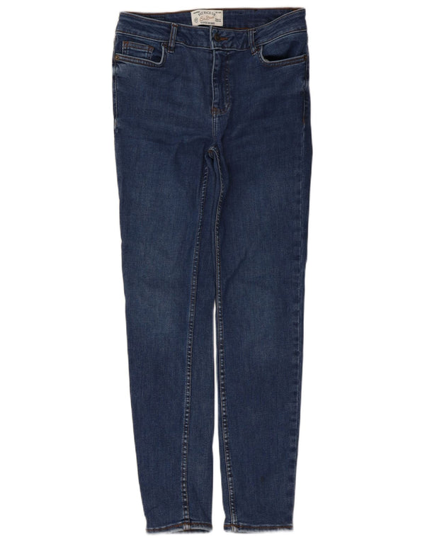 Jeans super skinny da donna Fat Face UK 10 Small W30 L27 Poliestere blu