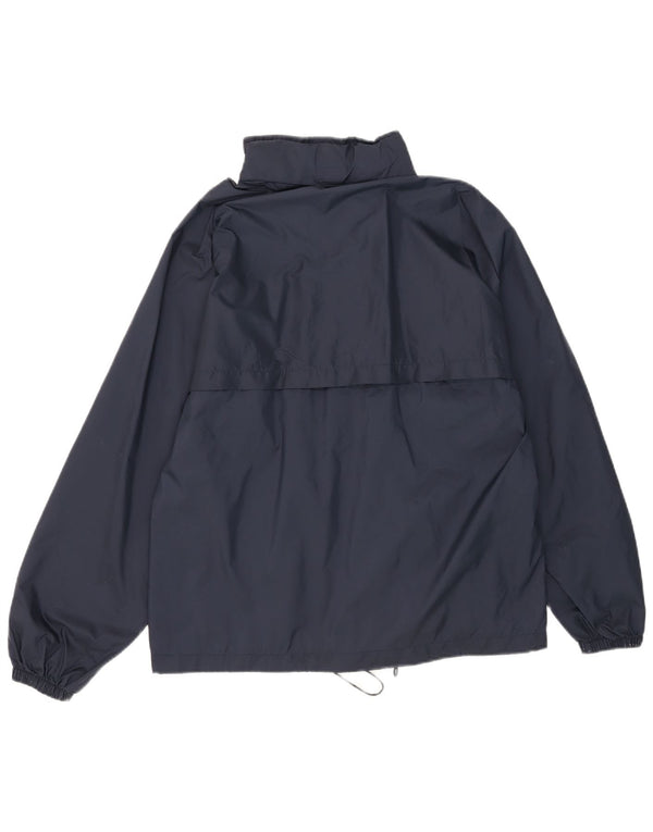 Giacca antipioggia con cappuccio da uomo Champion UK 36 Small Blu Navy Poliammide