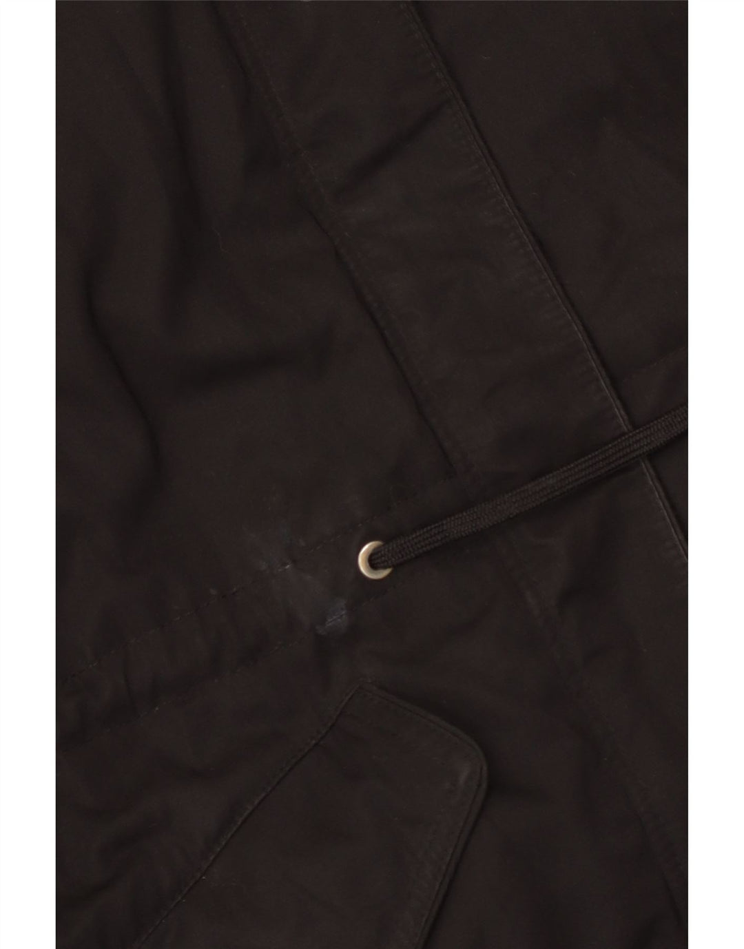 Giacca Parka con cappuccio da donna Zara UK 14 poliestere nero medio