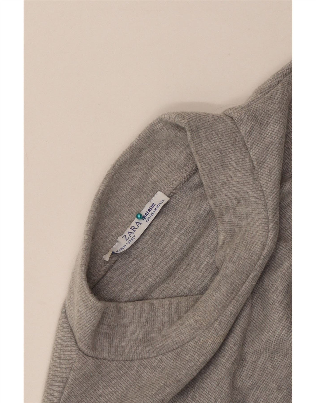Top corto da donna Zara UK 12 Grigio medio