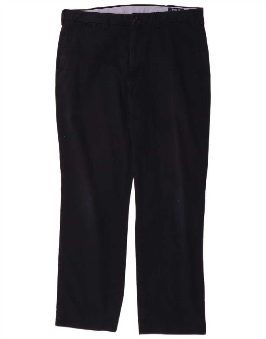 POLO RALPH LAUREN Pantaloni chino da uomo dalla vestibilità classica W36 L32 Blu navy