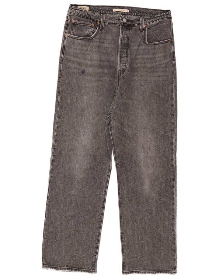 Jeans dritti da uomo Levi's Ribcage W31 L29 cotone grigio