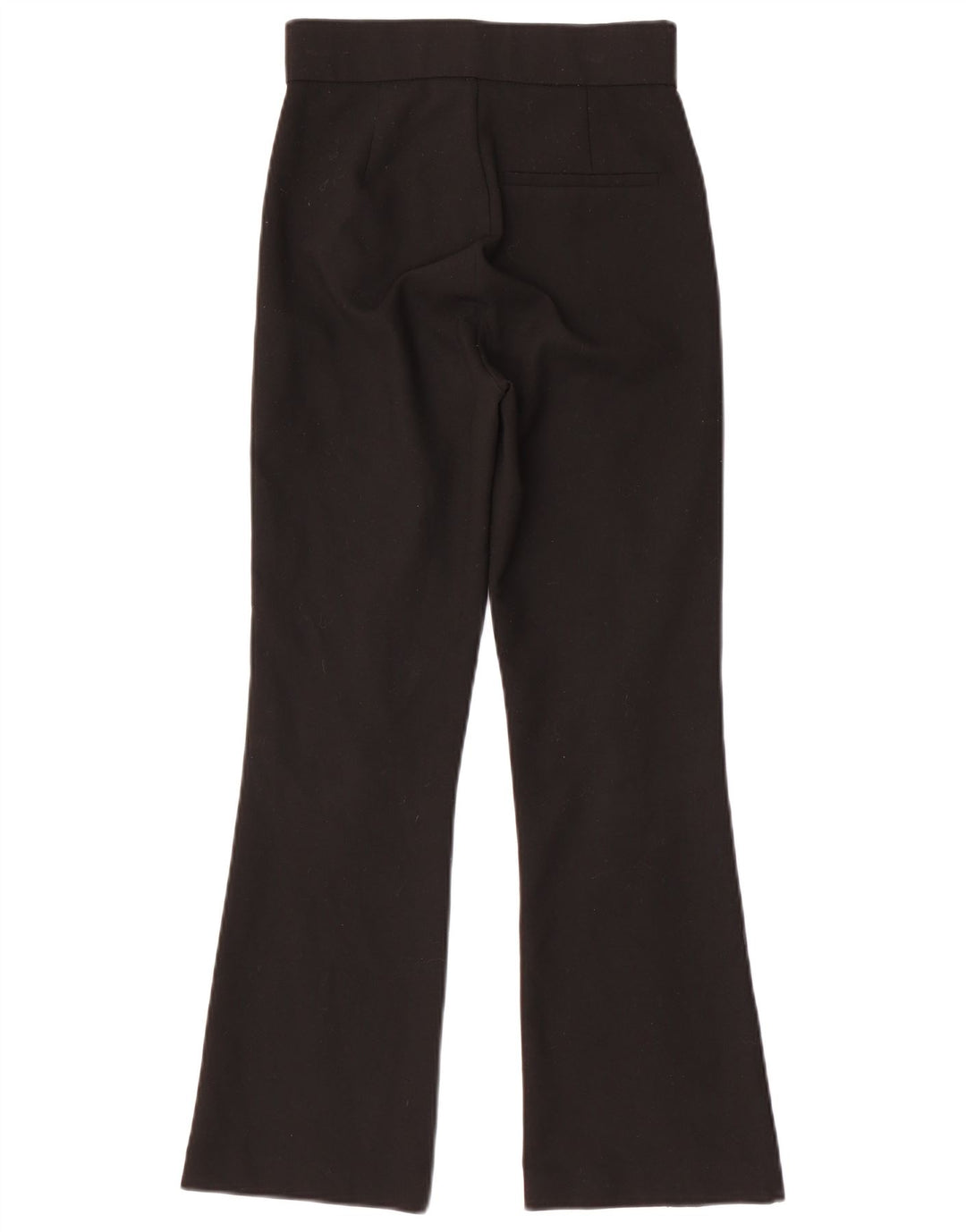 Pantaloni da abito Bootcut da donna ZARA XS W24 L27 poliestere nero