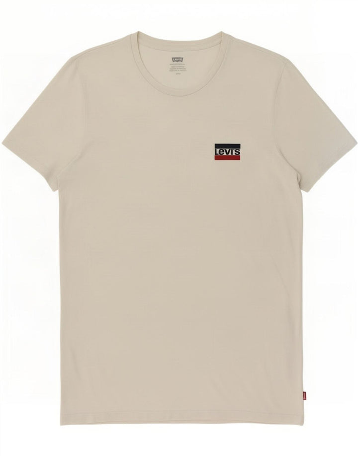 T-shirt da uomo Levi's Top Large in cotone bianco