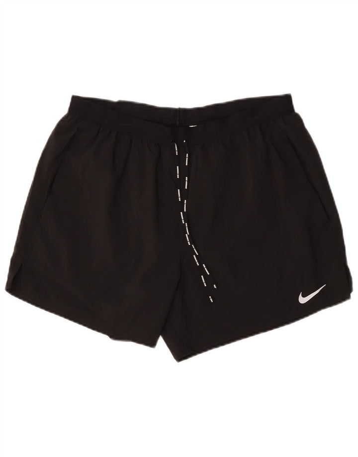 Pantaloncini sportivi Nike Dri Fit da uomo, grandi, in poliestere nero