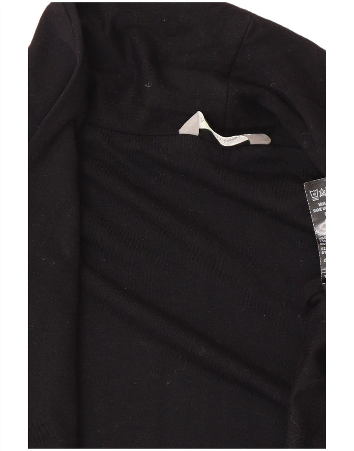 Maglione cardigan con maniche a 3/4 corto da donna Marks & Spencer UK 12 medio nero