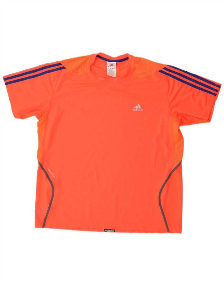 T-shirt da uomo ADIDAS Top grande rossa in poliestere