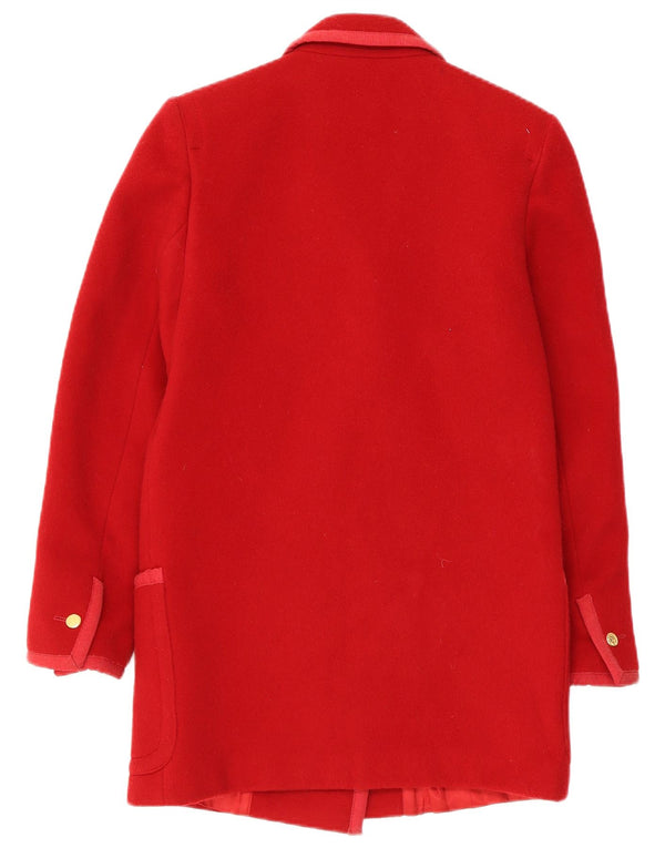 Cappotto doppiopetto da donna Les Copains UK 10 piccolo in lana rossa