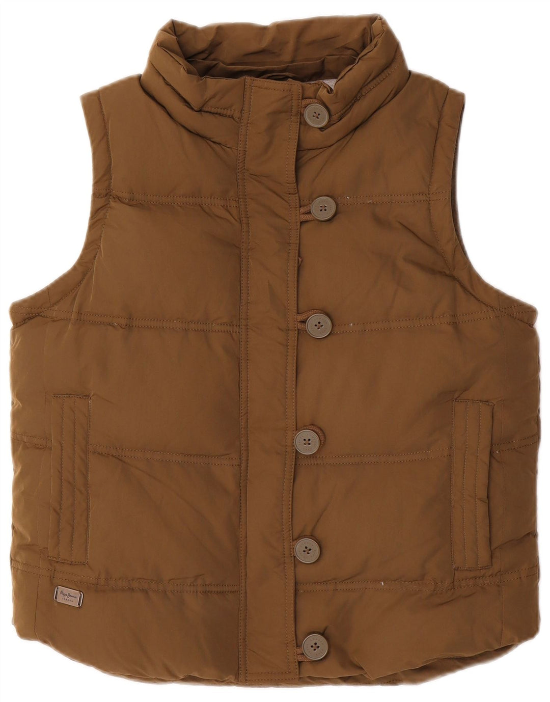 Gilet imbottito da donna PEPE Jeans UK 16 grande poliestere kaki