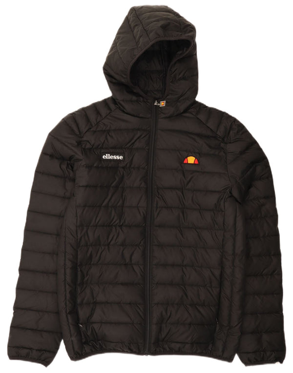 Giacca imbottita con cappuccio da uomo Ellesse UK 38 poliestere nero medio