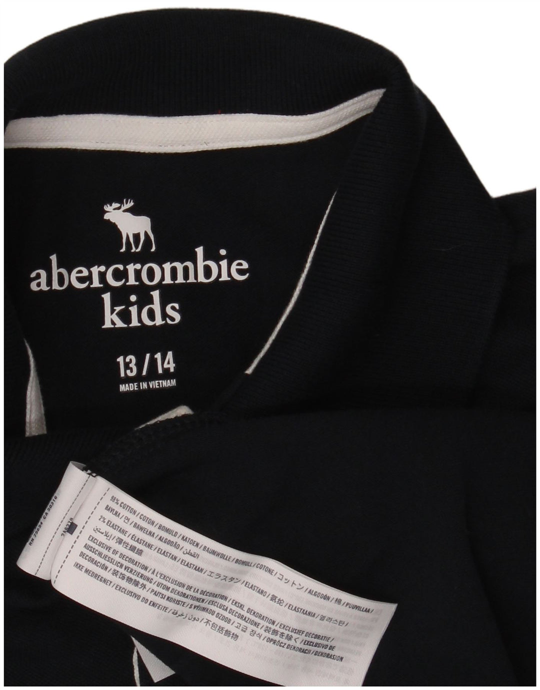 Polo da bambino ABERCROMBIE & FITCH 13-14 anni in cotone blu navy