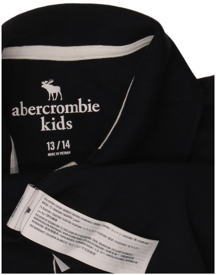 Polo da bambino ABERCROMBIE & FITCH 13-14 anni in cotone blu navy